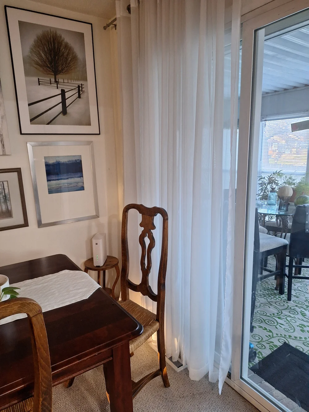 Sheer White Grommet Curtain Panel - Home Accents 54